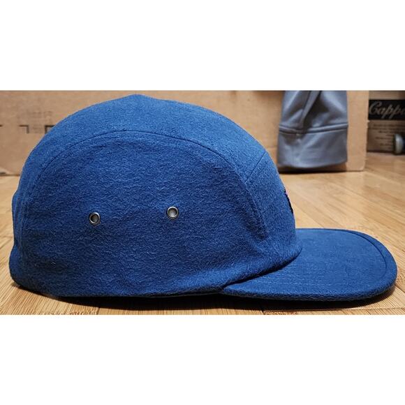 PATAGONIA - Maclure Hat P-6 Label 5 Panel Stone Blue Organic Cotton Outdoor OSFM - Picture 3 of 10
